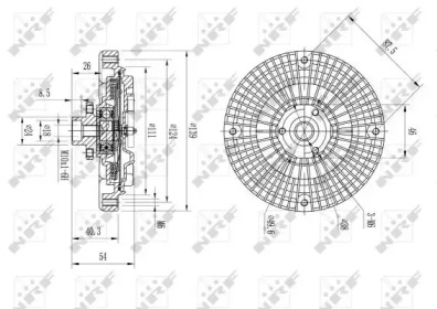 WILMINK GROUP wg1720967 -  Сцепление, вентилятор радиатора